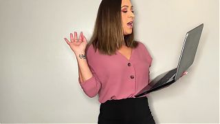 Cruel femdom CFNM makes fun of smallcock